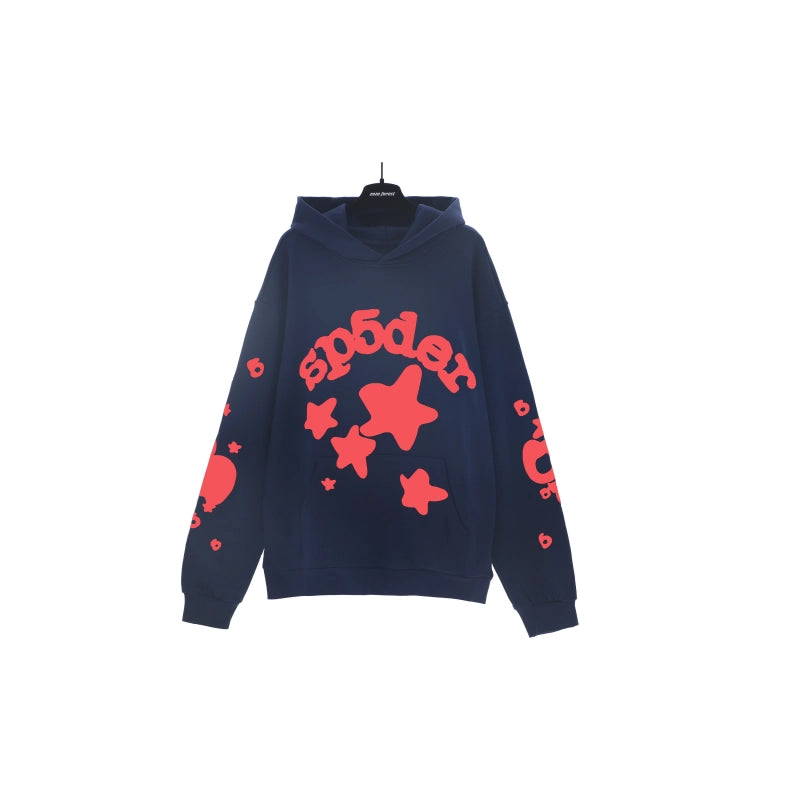 Sp5der Beluga Hoodie Navy – SDH059