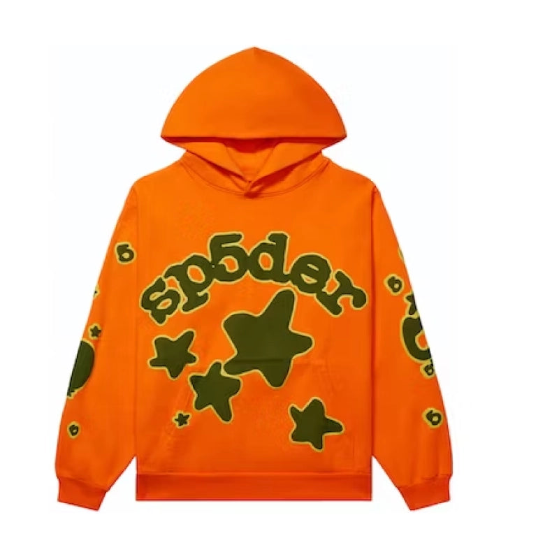 Sp5der Beluga Hoodie Orange – SDH014