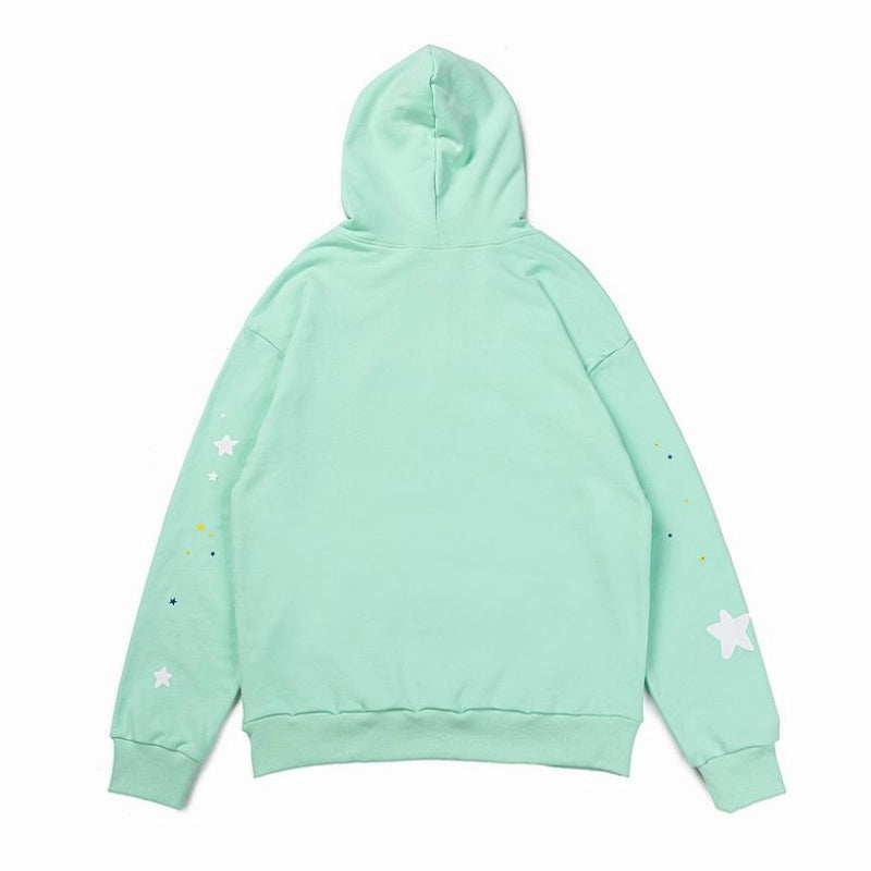 Sp5der Hoodie YoungThug Web Mint Green – SDH023