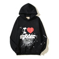 Sp5der I Heart SP5 Souvenir Hoodie Black – SDH031