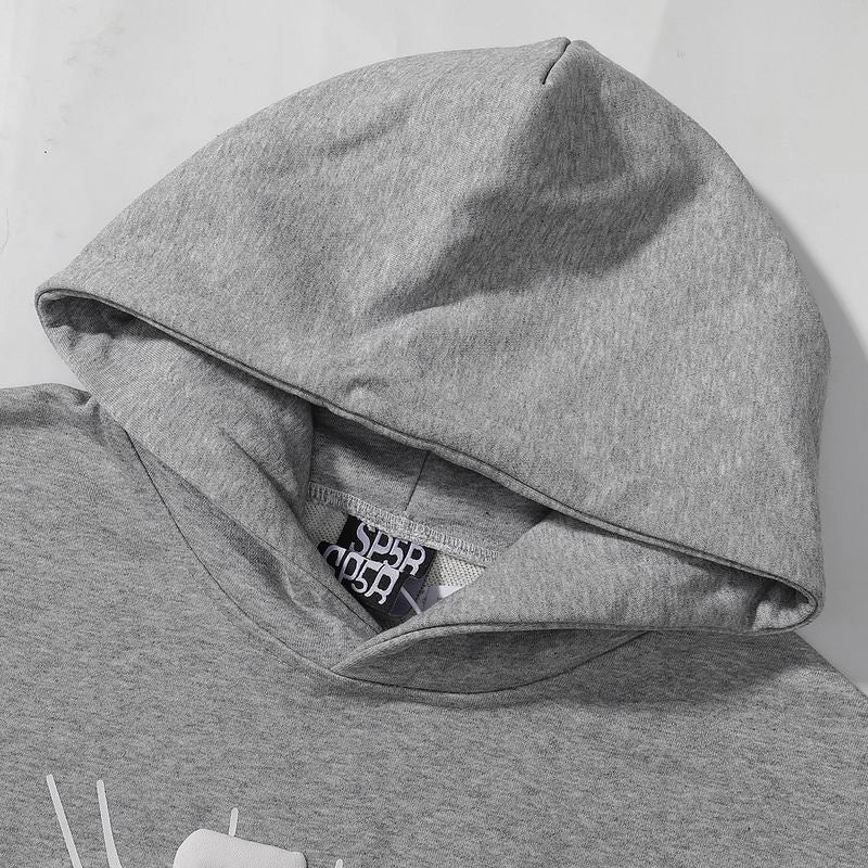 Sp5der OG Web Hoodie Heather Grey – SDH055