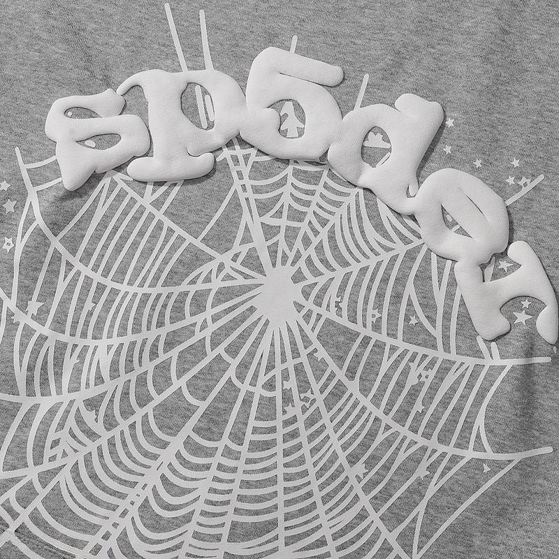 Sp5der OG Web Hoodie Heather Grey – SDH055