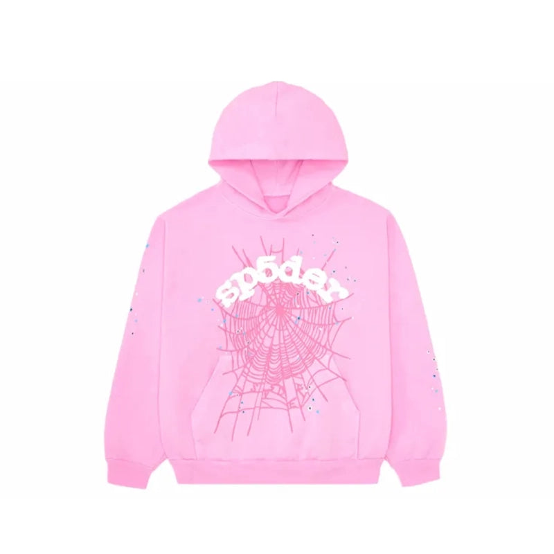 Sp5der OG Web Hoodie Pink – SDH022
