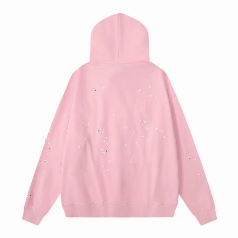 Sp5der Print Gothic Atlanta Hoodie Pink – SDH034