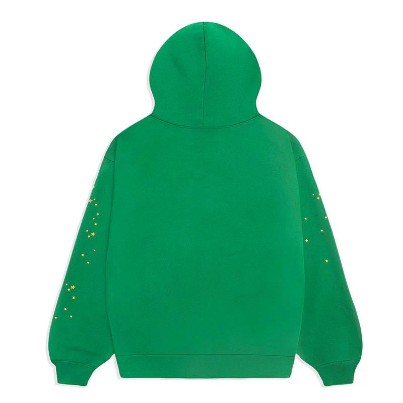 Sp5der Star OG Web V2 Hoodie Green – SDH044