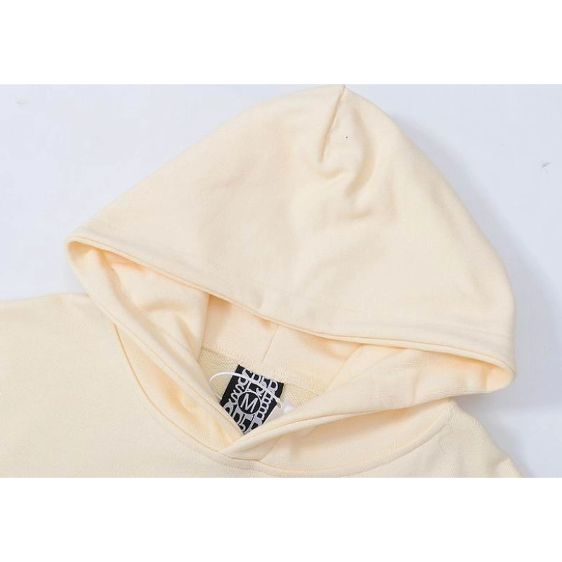 Sp5der White Letters Red Cobweb Beige Hoodie – SDH024