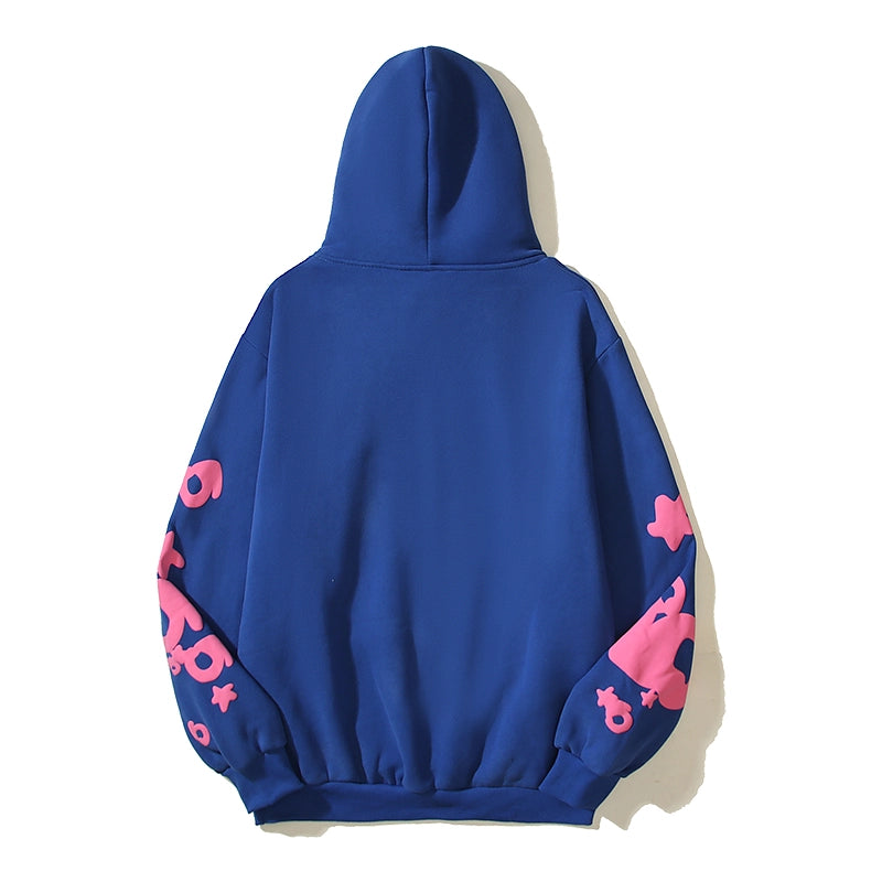 Sp5der Wordwide Star Beluga Blue Hoodie – SDH039