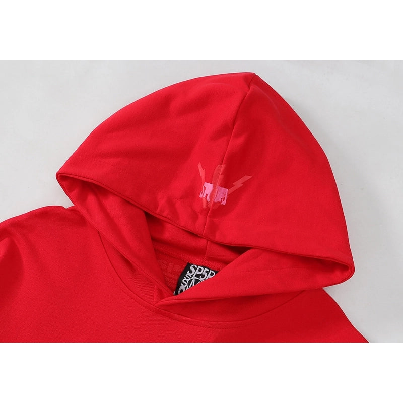 Sp5der Worldwide Red Angel Number 555 Hoodie Red – SDH013