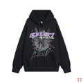 Sp5der Young Thug Web Hoodie Black and Purple – SDH049