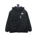 The North Face POLAR Waterproof and Windproof Workwear Multi-pocket Drawstring Hooded Down Jacket Black – TNC028