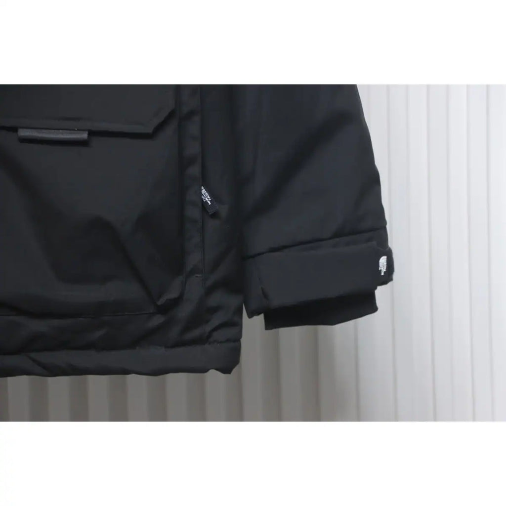 The North Face POLAR Waterproof and Windproof Workwear Multi-pocket Drawstring Hooded Down Jacket Black – TNC028