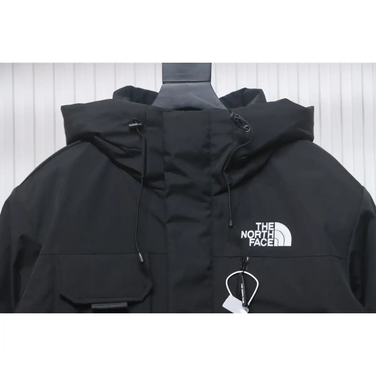 The North Face POLAR Waterproof and Windproof Workwear Multi-pocket Drawstring Hooded Down Jacket Black – TNC028