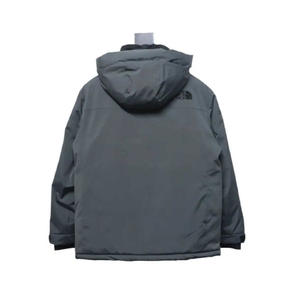 The North Face POLAR Waterproof and Windproof Workwear Multi-pocket Drawstring Hooded Down Jacket Dark Grey – TNC029