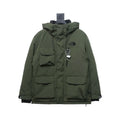 The North Face POLAR Waterproof and Windproof Workwear Multi-pocket Drawstring Hooded Down Jacket Green – TNC027
