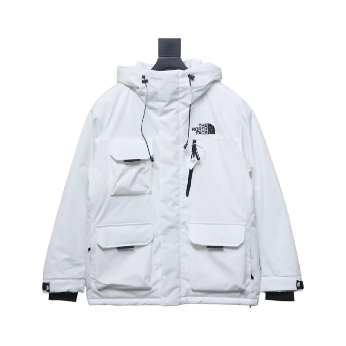 The North Face POLAR Waterproof and Windproof Workwear Multi-pocket Drawstring Hooded Down Jacket White – TNC019