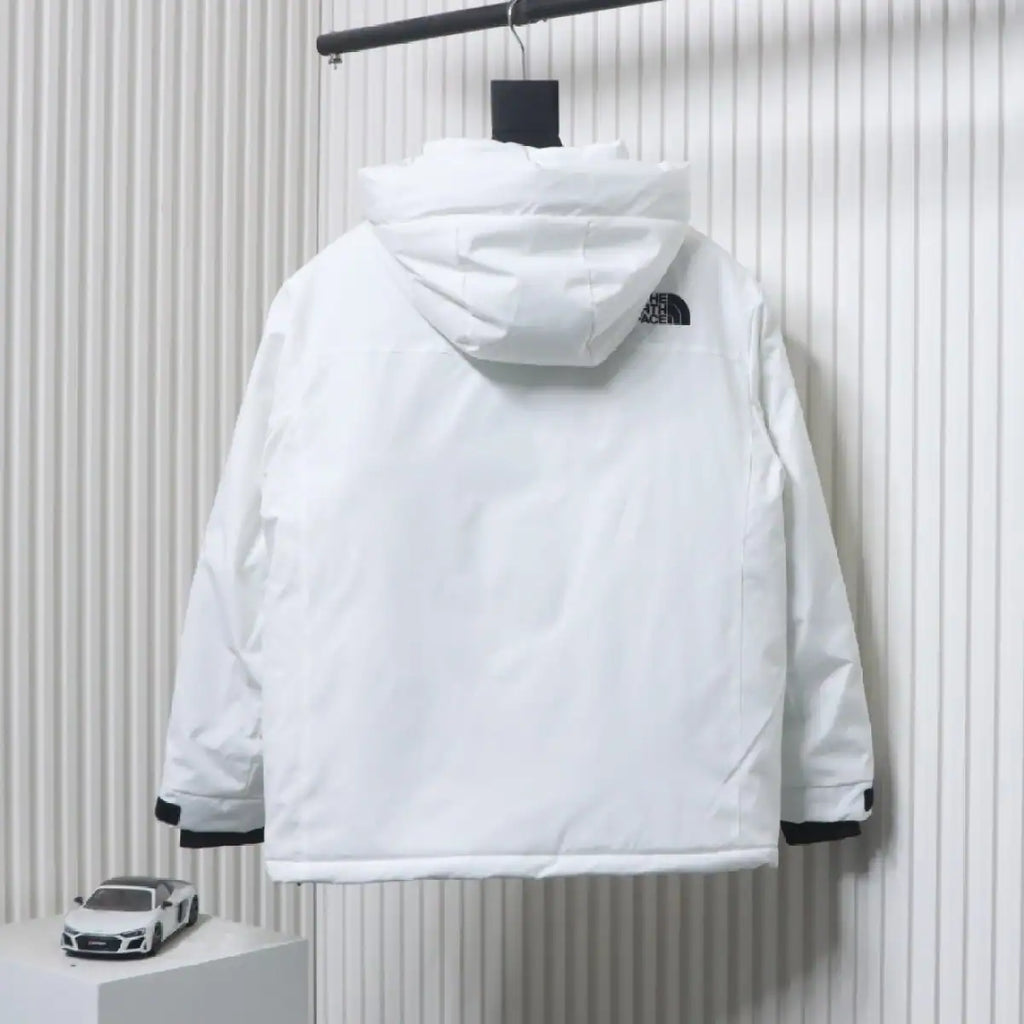 The North Face POLAR Waterproof and Windproof Workwear Multi-pocket Drawstring Hooded Down Jacket White – TNC019