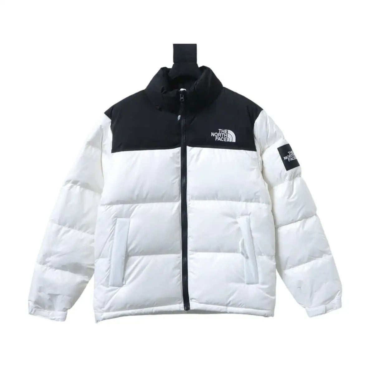 The North Face Plaid Down Jacket White Black – TNC010