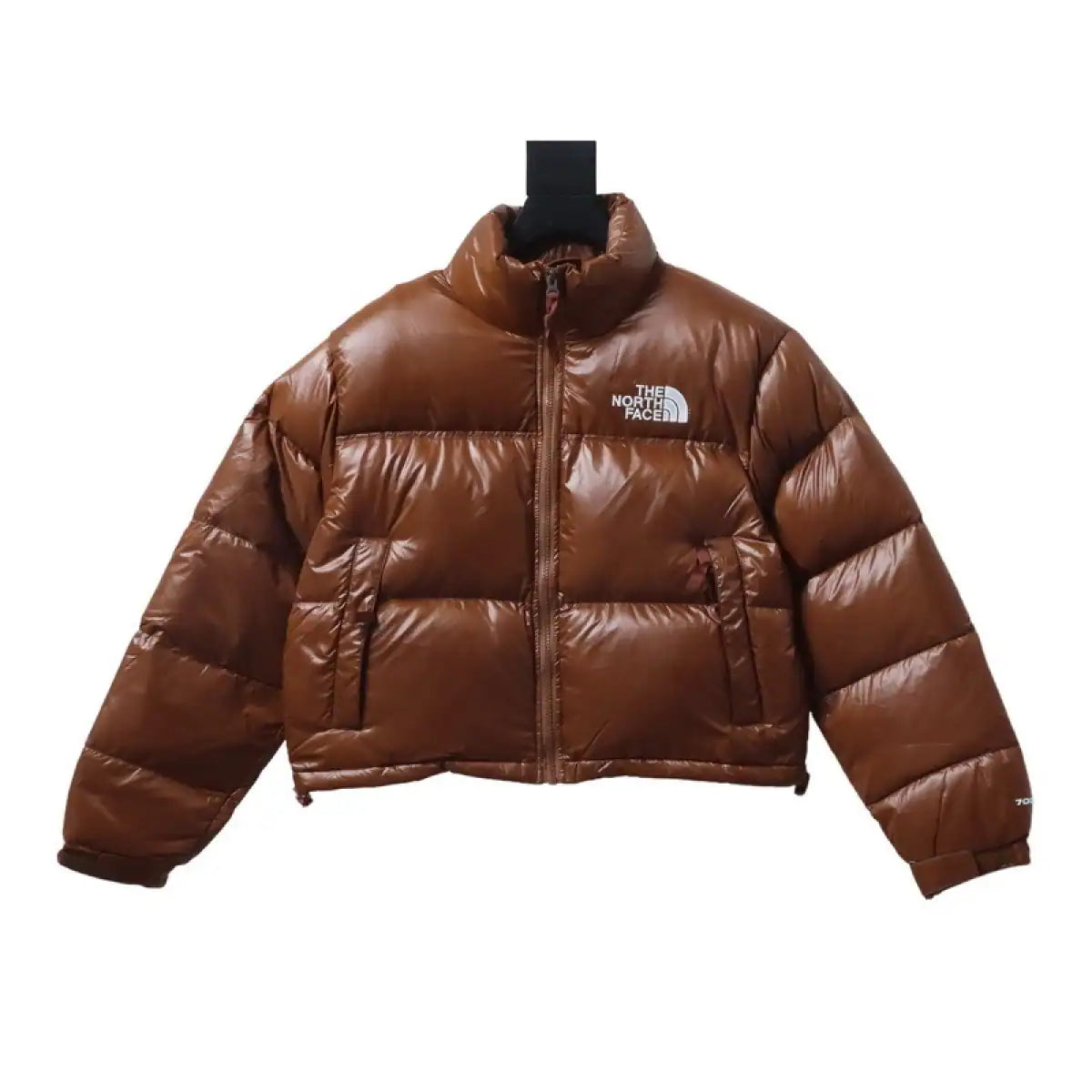 The North Face Stand-up Collar Short Down Jacket Brown – TNC012