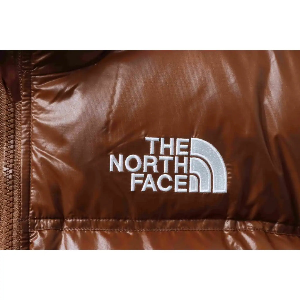 The North Face Stand-up Collar Short Down Jacket Brown – TNC012