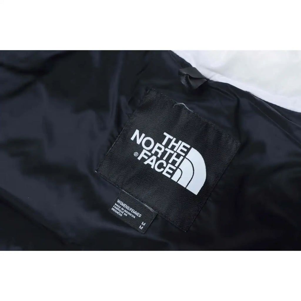 The North Face Stand-up Collar Short Down Jacket White Black – TNC013