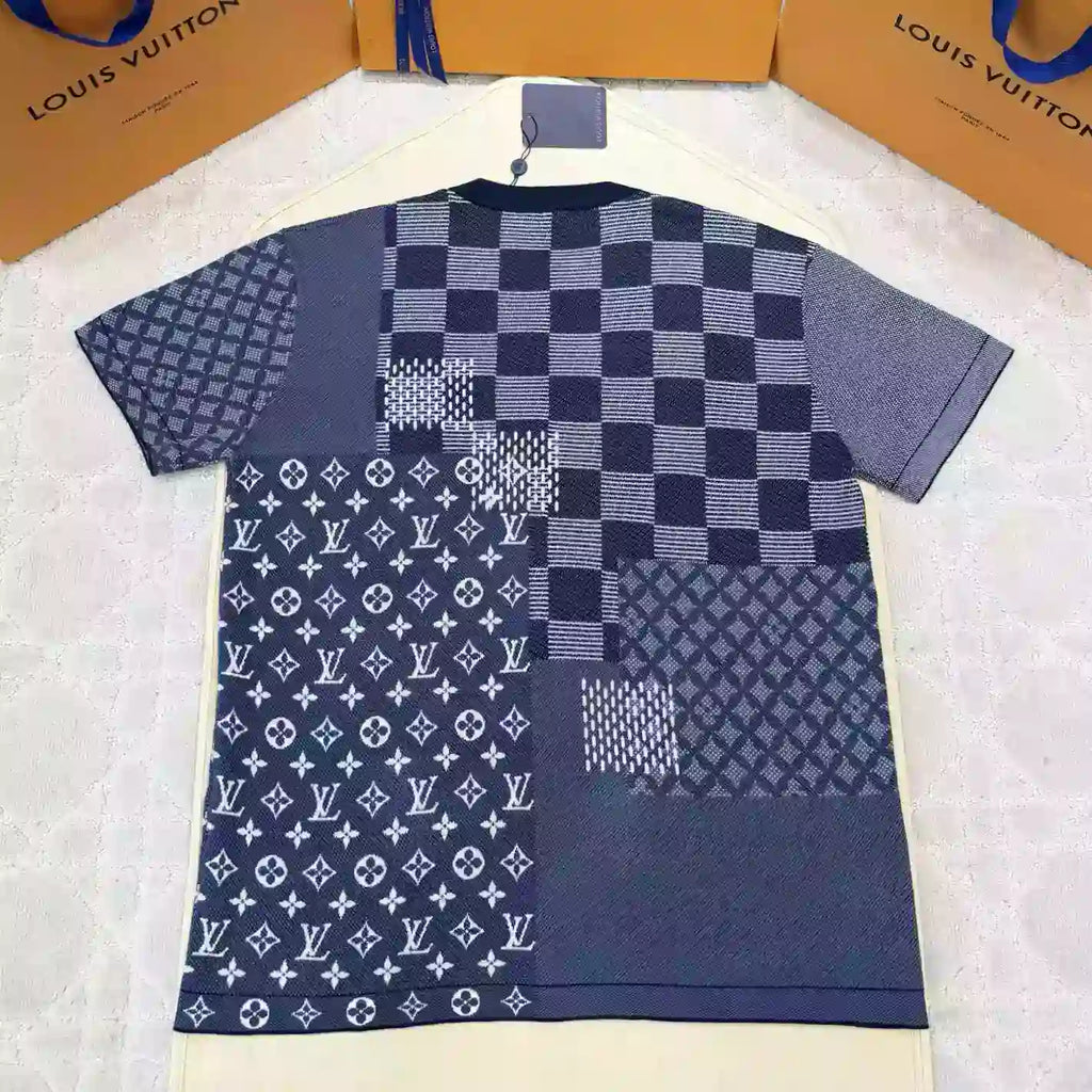 X NIGO SHORT-SLEEVED KNITTED CREWNECK – LVTS095