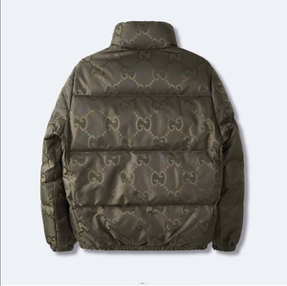 GUCCI Jumbo Canvas Down Green Jacket – GCJ050