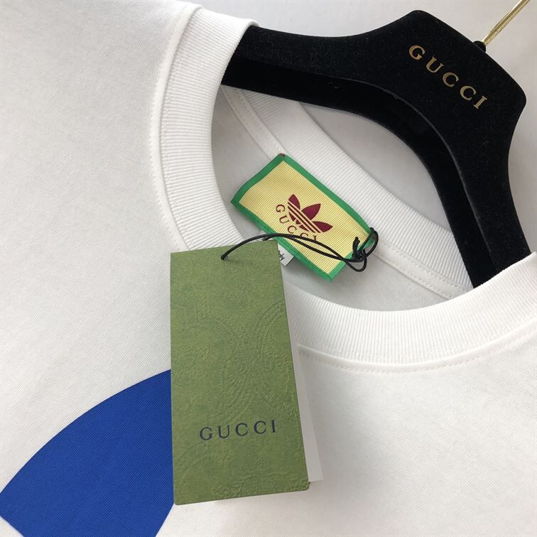 ADIDAS X GUCCI COTTON JERSEY T-SHIRT IN WHITE – GGS021