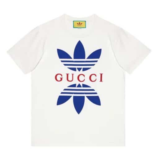 ADIDAS X GUCCI COTTON JERSEY T-SHIRT IN WHITE – GGS021