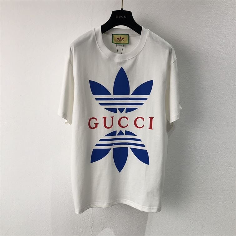 ADIDAS X GUCCI COTTON JERSEY T-SHIRT IN WHITE – GGS021