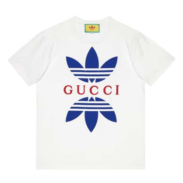ADIDAS X GUCCI COTTON JERSEY T-SHIRT IN WHITE – GGS021