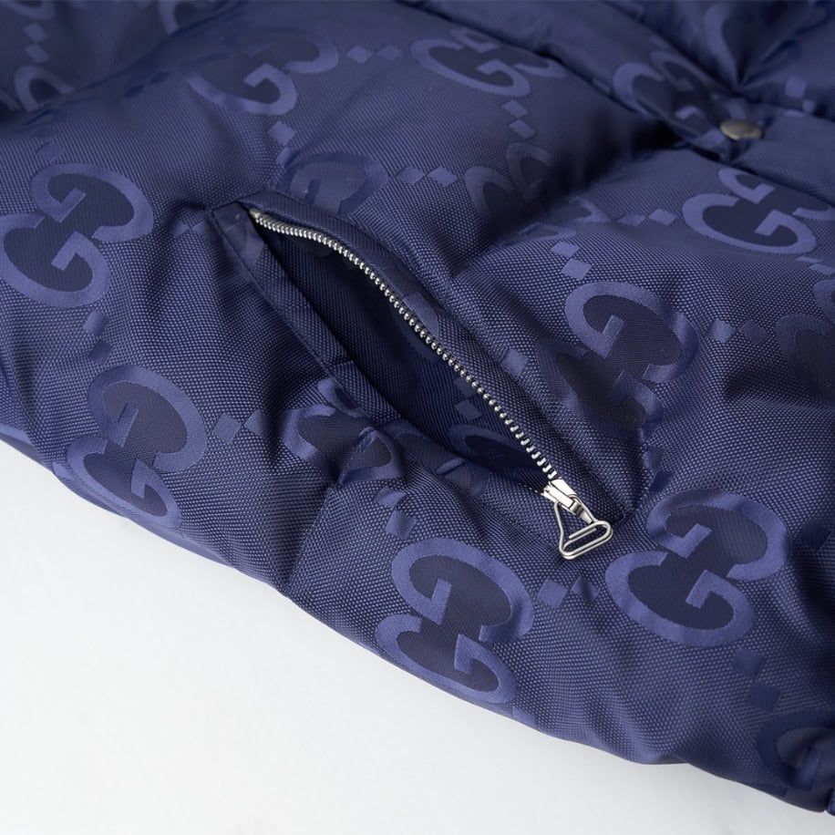 GUCCI Jumbo Canvas Down Blue Jacket – GCJ051