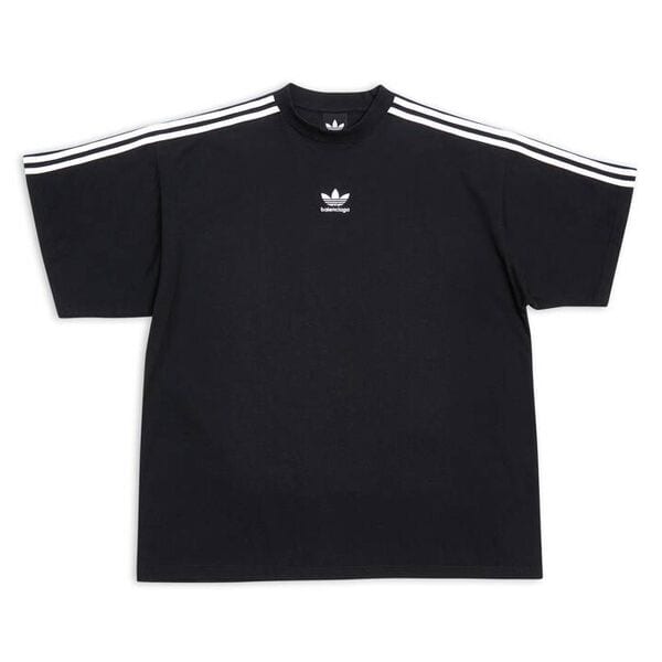 BALENCIAGA ADIDAS T-SHIRT OVERSIZED IN BLACK – BAS017