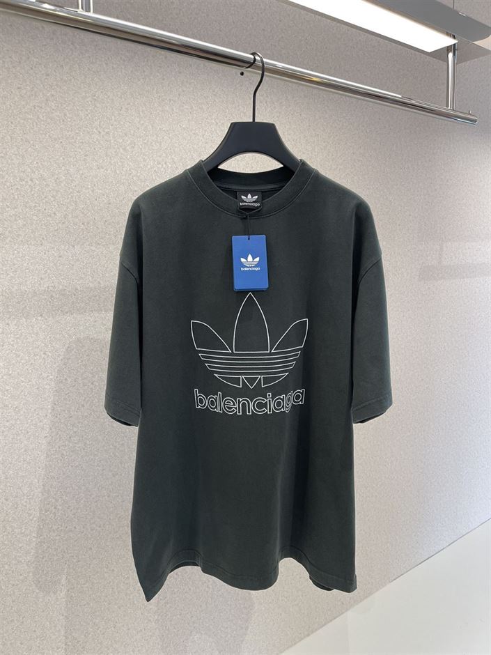 BALENCIAGA ADIDAS T-SHIRT OVERSIZED IN GREEN – BAS018