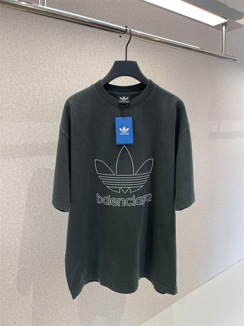 BALENCIAGA ADIDAS T-SHIRT OVERSIZED IN GREEN – BAS018