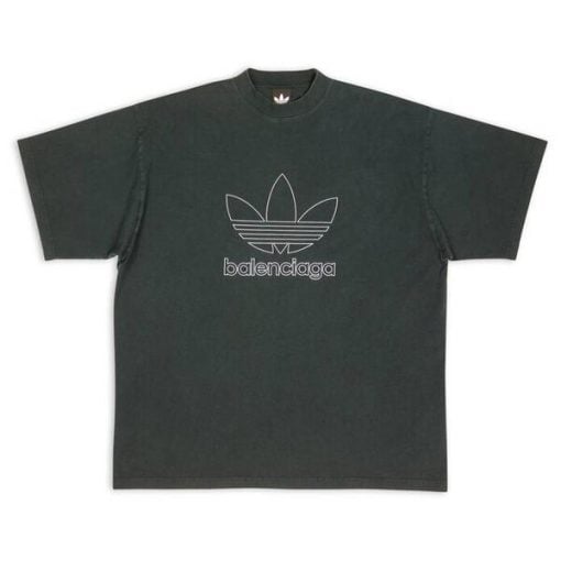 BALENCIAGA ADIDAS T-SHIRT OVERSIZED IN GREEN – BAS018