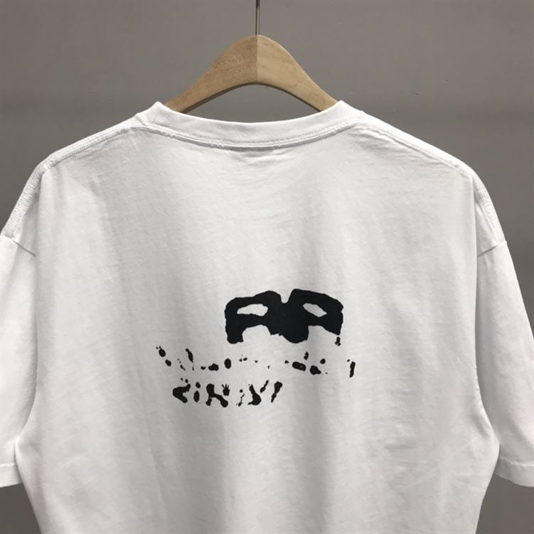 BALENCIAGA HAND DRAWN BB ICON T-SHIRT MEDIUM FIT IN WHITE – BAS014