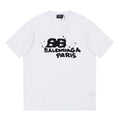 BALENCIAGA HAND DRAWN BB ICON T-SHIRT MEDIUM FIT IN WHITE – BAS014