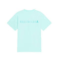 BALENCIAGA MEN’S LOGO T-SHIRT MEDIUM FIT IN GREEN – BAS004