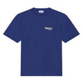 BALENCIAGA MEN’S POLITICAL CAMPAIGN T-SHIRT LARGE FIT IN PACIFIC BLUE – BAS003