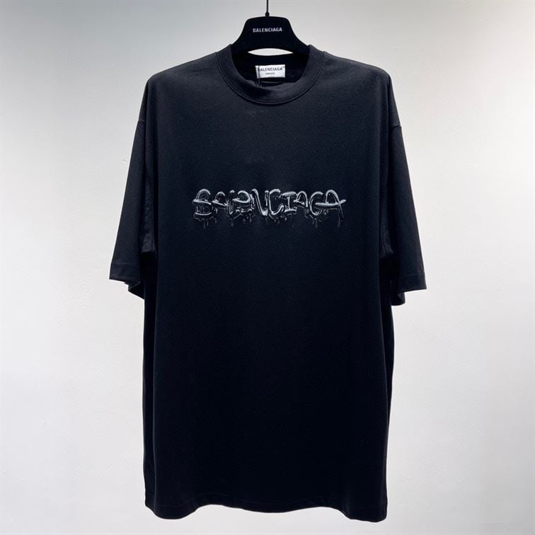 BALENCIAGA  MEN’S SLIME T-SHIRT MEDIUM FIT IN BLACK – BAS011