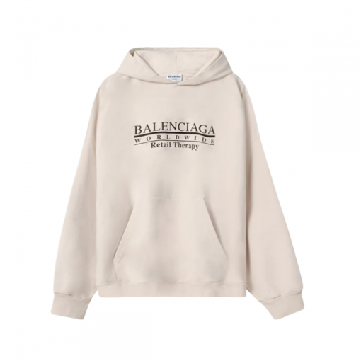 BALENCIAGA RETAIL THERAPY LOGO HOODIE – BH006