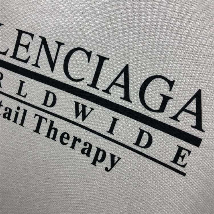 BALENCIAGA RETAIL THERAPY LOGO HOODIE – BH006