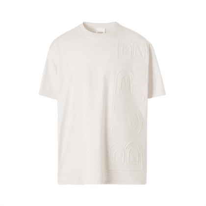 BURBERRY EMBOSSED LOGO COTTON OVERSIZED T-SHIRT – BRS024