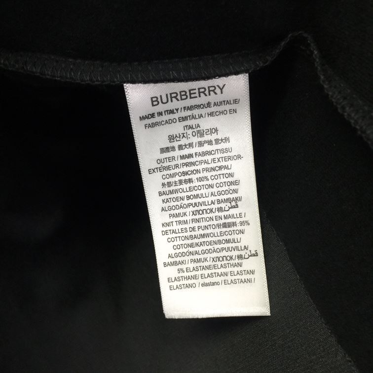 BURBERRY EMBOSSED LOGO COTTON OVERSIZED T-SHIRT – BRS025