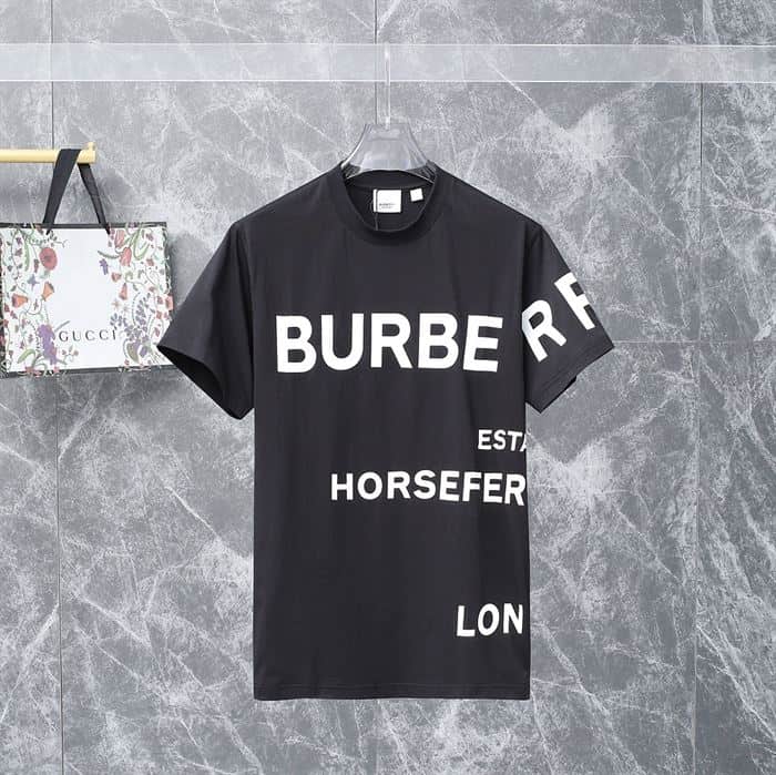 BURBERRY HORSEFERRY PRINT COTTON OVERSIZED T-SHIRT – BRS001