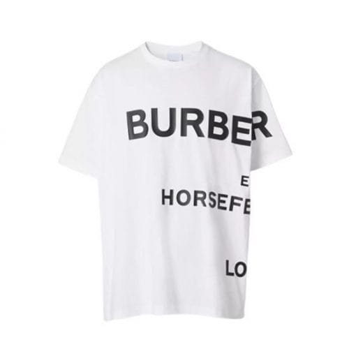 BURBERRY HORSEFERRY PRINT COTTON OVERSIZED T-SHIRT – BRS002