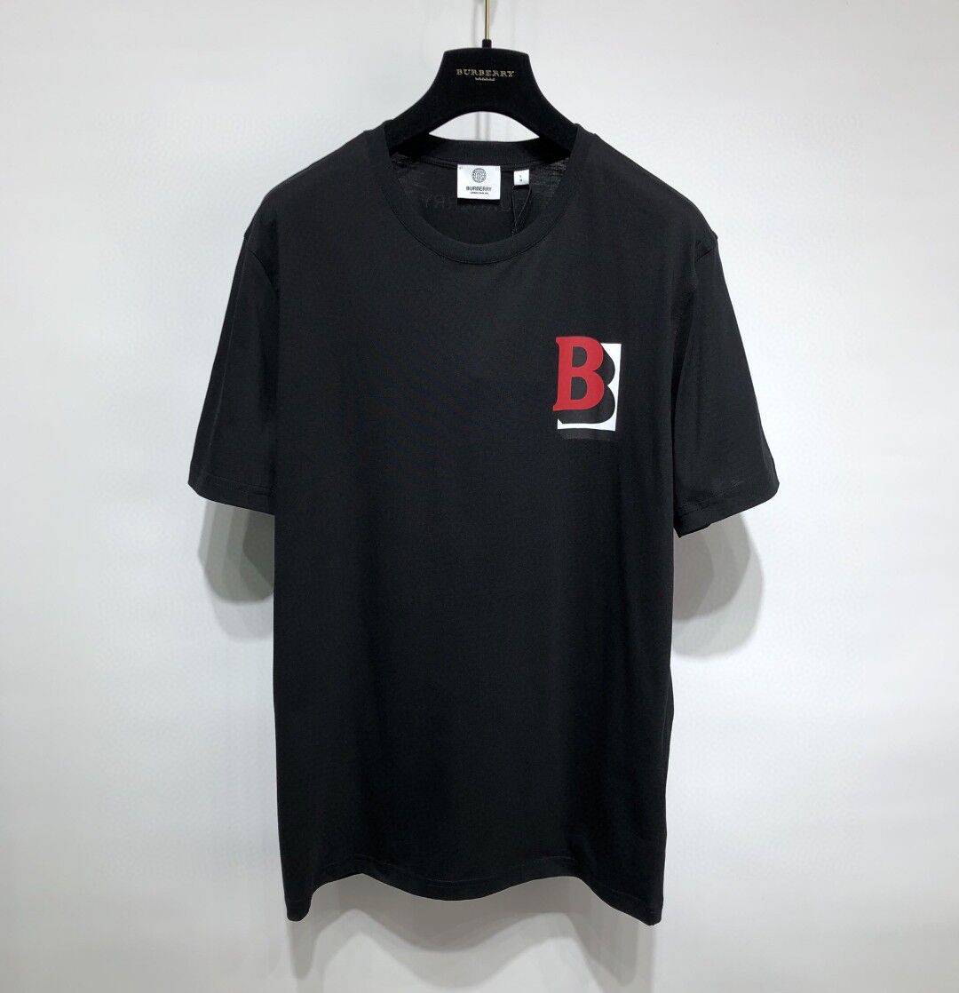 BURBERRY LETTER GRAPHIC COTTON OVERSIZED T-SHIRT – BRS018