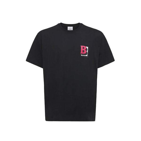 BURBERRY LETTER GRAPHIC COTTON OVERSIZED T-SHIRT – BRS018