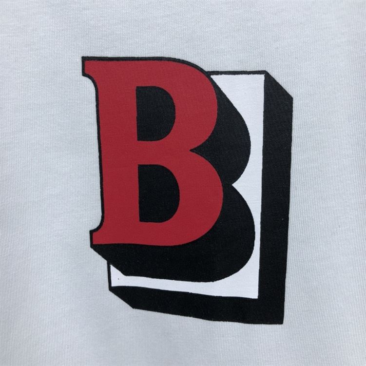 BURBERRY LETTER GRAPHIC COTTON OVERSIZED T-SHIRT – BRS019