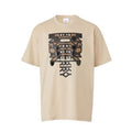 BURBERRY LOGO PRINT COTTON OVERSIZE T-SHIRT – IN SOFT FAWN – BRS006